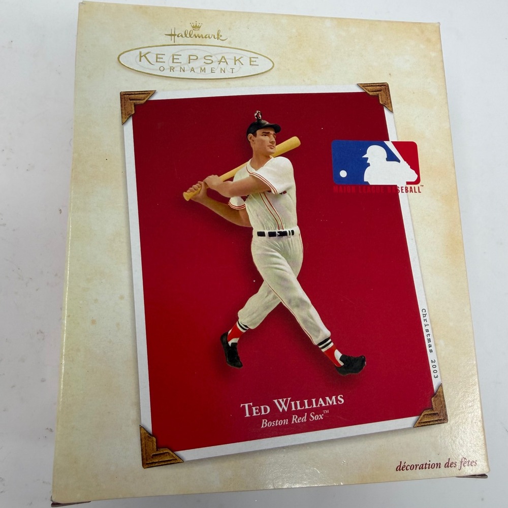 Hallmark Keepsake Ornament 2003 Ted Williams Boston‎ Red Sox MLB Baseball Legend
